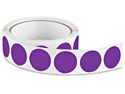 Circle Label Sticker, 0.5", Pantone Purple