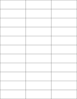 High Speed White Laser Labels on a Sheet, 2-5/6x1"