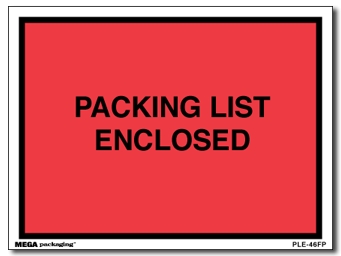 Packing List Envelope 4.5x6"