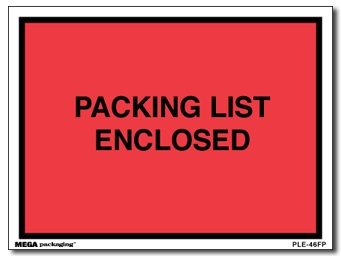 Packing List Envelope 4.5x6"