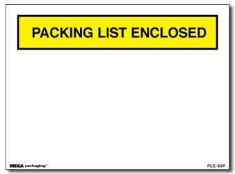 Packing List Envelope 6.75x5"