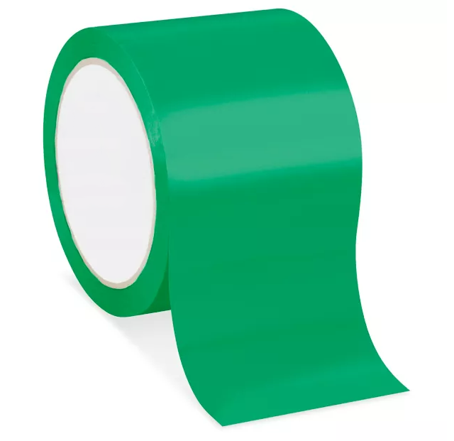 Color Carton Sealing Tape, 3", Green, 270'