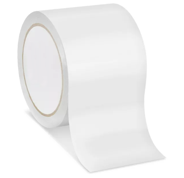 Color Carton Sealing Tape, 3", White, 270'