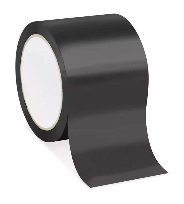 Color Carton Sealing Tape, 3", Black, 270'