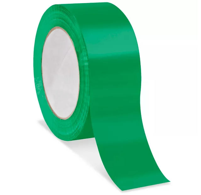 Color Carton Sealing Tape, 2", Green, 330'