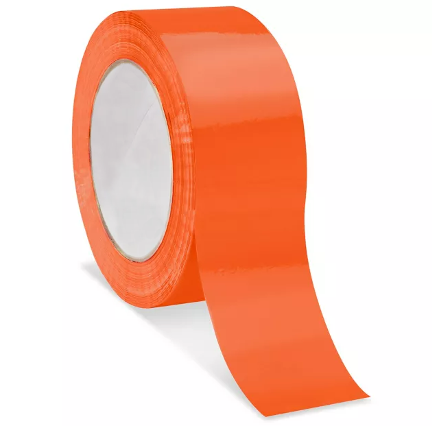 Color Carton Sealing Tape, 2", Orange, 330'