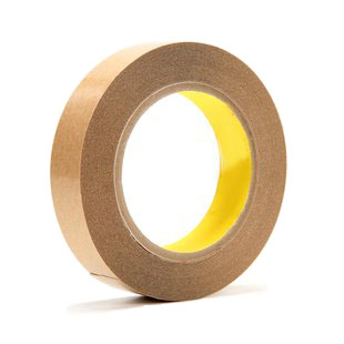 3M Double-Sided Film Tape, 1/2", Kraft, 108'