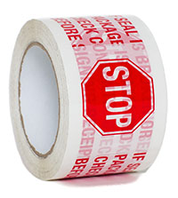 Polypropylene Security Tape, 3", White, 330'