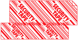Polypropylene Security Tape, 3", Clear, 330'