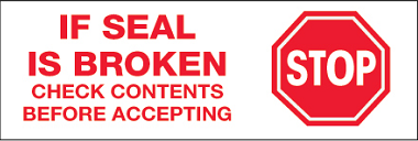 Polypropylene Security Tape, 2", White, 330'