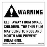 Warning Labels ''Warning '' 2 x 2"