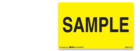 Warning Labels ''SAMPLE '' 2 x 1.25"