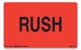 Warning Labels ''Rush '' 2 x 1.25"
