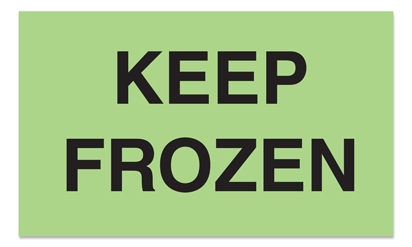 Warning Labels ''KEEP FROZEN '' 3 x 5"