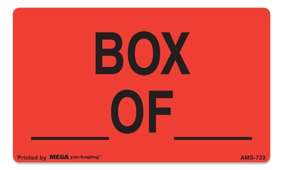 Warning Labels ''BOX _OF_ '' 3 x 5"
