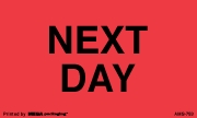 Warning Labels ''NEXT DAY '' 3 x 5"