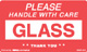 Warning Labels ''Please Handle With Care Glass'' 3 x 5"
