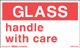 Warning Labels ''Glass Handle With Care '' 3 x 5"