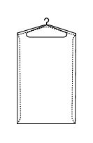 Gusseted and Perforated Garment Bags, 21x7x54"