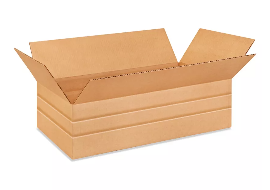 Corrugated Box 33-5/8x20-5/8x9-1/4" with 4", 6" Scores