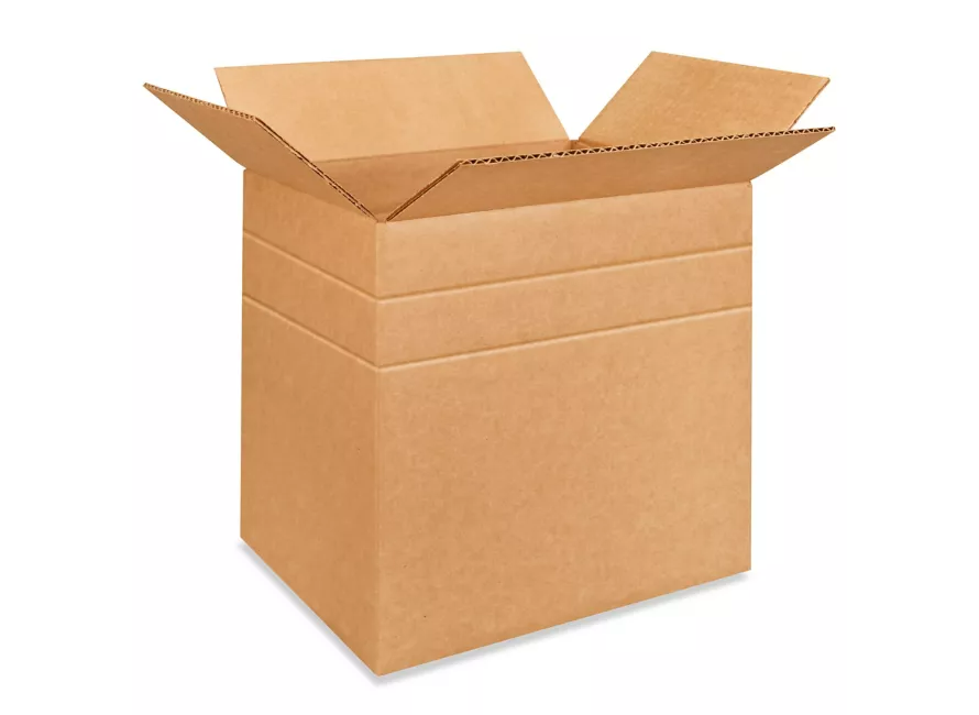 Corrugated Box 11-1/4x8-3/4x12" with 6", 8", 10" Scores