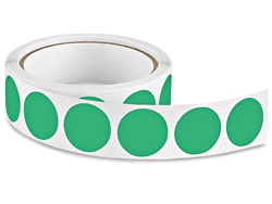 [LA-CIR-075-GREEN] Circle Label Sticker, 0.75", 348 Green