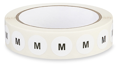 [LA-SIZE-M] Circle Label Size Sticker, M