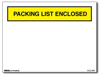 [PLE-65P] Packing List Envelope 6.75x5"