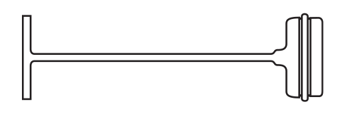[TAG-JUST1B] Standard Paddle Swiftach, 1", Black