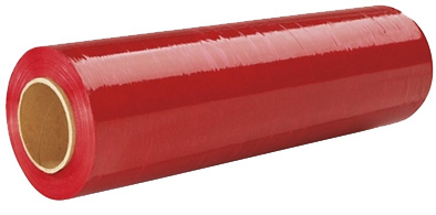 [SW-FLM-18801500RED] Red Hand Stretch Wrap, 18", 80ga