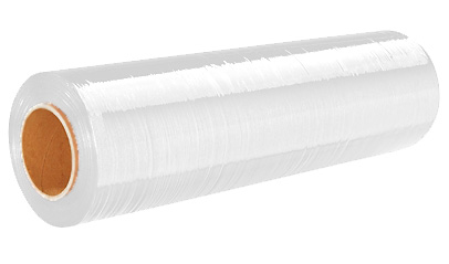 [SW-FLM-18801500WHT] White Hand Stretch Wrap, 18", 80ga