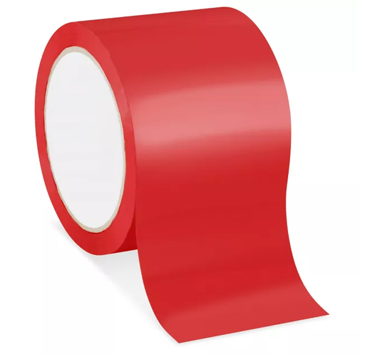 [TP-355RED90] Color Carton Sealing Tape, 3", Red, 270'