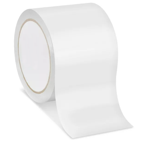 [TP-355WHT90] Color Carton Sealing Tape, 3", White, 270'