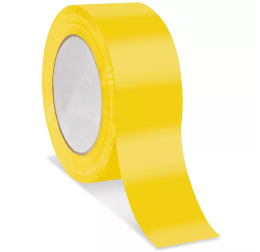 [TP-255YEL90] Color Carton Sealing Tape, 2", Yellow, 270'