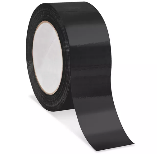 [TP-TAP-GP220-BLK] Color Carton Sealing Tape, 2", Black, 330'