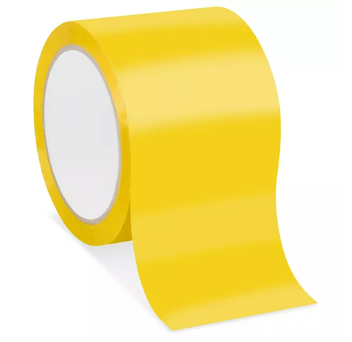 [TP-355YEL90] Color Carton Sealing Tape, 3", Yellow, 270'