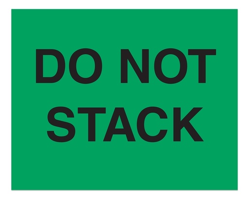 [LA-AMS-1286] Warning Labels ''DO NOT STACK '' 8 x 10"