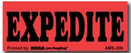 [LA-AMS-209] Warning Labels ''Expedite '' 1 x 2.5"
