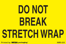 [LA-AMS-233] Warning Labels ''Do Not Break Shrink Wrap '' 2 x 3"