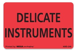[LA-AMS-246] Warning Labels ''Delicate Instruments '' 2 x 3"