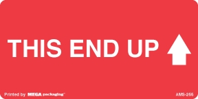[LA-AMS-255] Warning Labels ''THIS END UP '' 2 x 4"