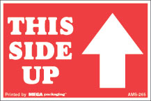 [LA-AMS-265] Warning Labels ''This Side Up '' 2 x 3"