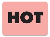 [LA-AMS-275] Warning Labels ''Hot '' 1.5 x 2"
