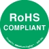 [LA-AMS-292] Warning Labels ''RoHS COMPLIANT '' 1" Circle"