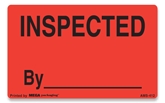 [LA-AMS-412] Warning Labels ''INSPECTED By '' 2 x 1.25"