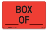 [LA-AMS-417] Warning Labels ''BOX __OF__ '' 2 x 1.25"