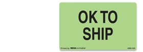 [LA-AMS-426] Warning Labels ''Ok To Ship '' 2 x 1.25"