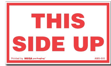 [LA-AMS-503] Warning Labels ''This Side Up '' 3 x 5"