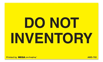 [LA-AMS-702] Warning Labels ''DO NOT INVENTORY '' 3 x 5"