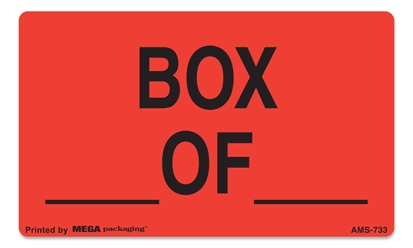 [LA-AMS-733] Warning Labels ''BOX _OF_ '' 3 x 5"